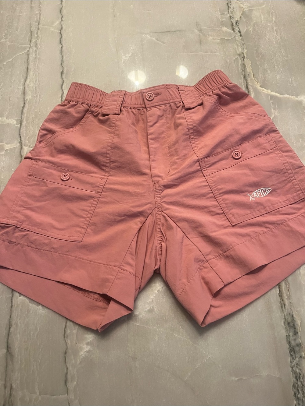 AFTCO Men's Pink Cargo Hybrid Shorts